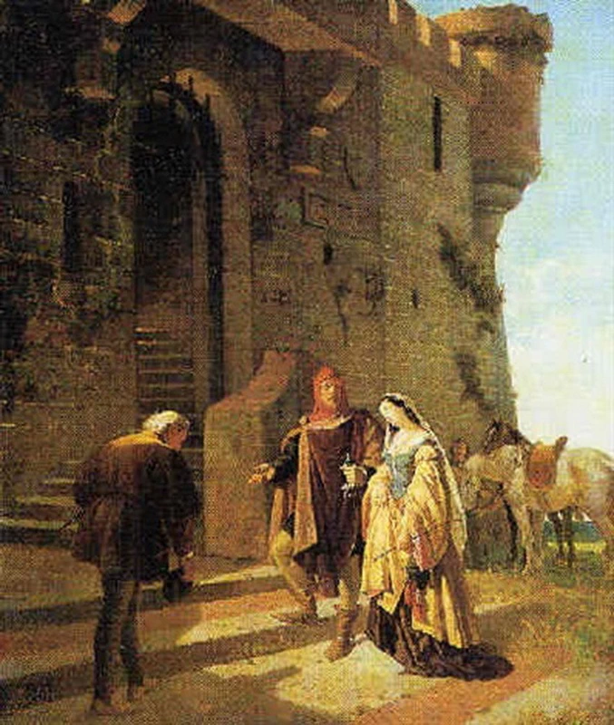 Pia de Tolomei condotta al castello di Maremma